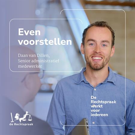 Even voorstellen: administratief medewerker Daan van Dillen