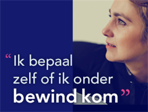 afbeelding met tekst: Ik bepaal zelf of ik onder bewind kom