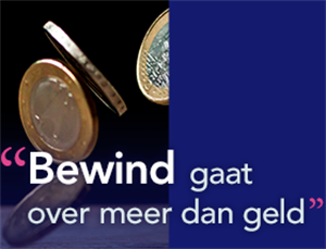 afbeelding met tekst: Bewind gaat over meer dan geld