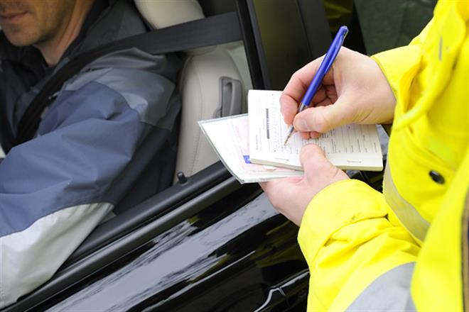 Illustratieve afbeelding verkeersboete