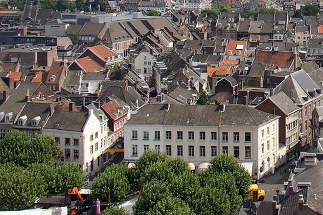 Huizen van boven gezien