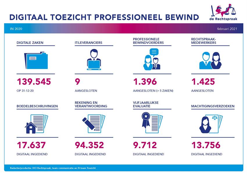 Infographic digitaal toezicht Bewind in 2020