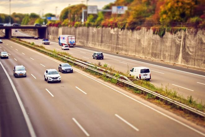 Illustratieve afbeelding van een snelweg