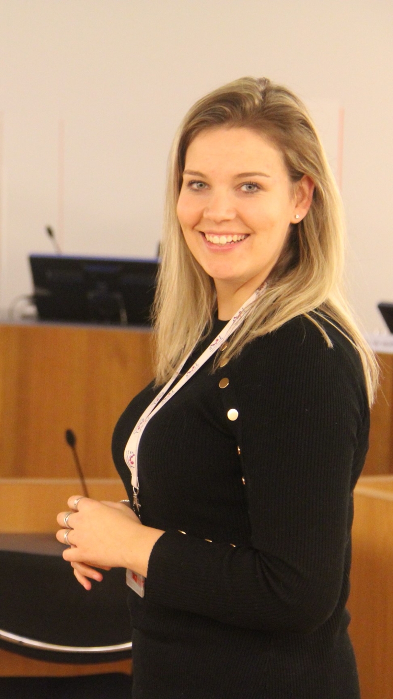 Romy Hoonhorst in de rechtszaal