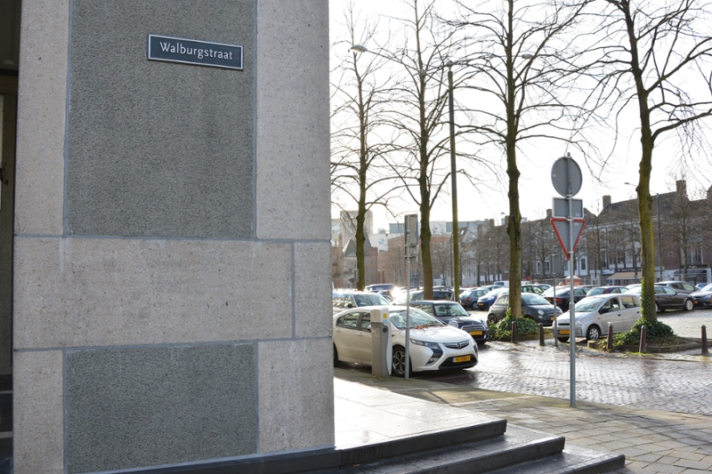 Straatnaambord Walburgstraat