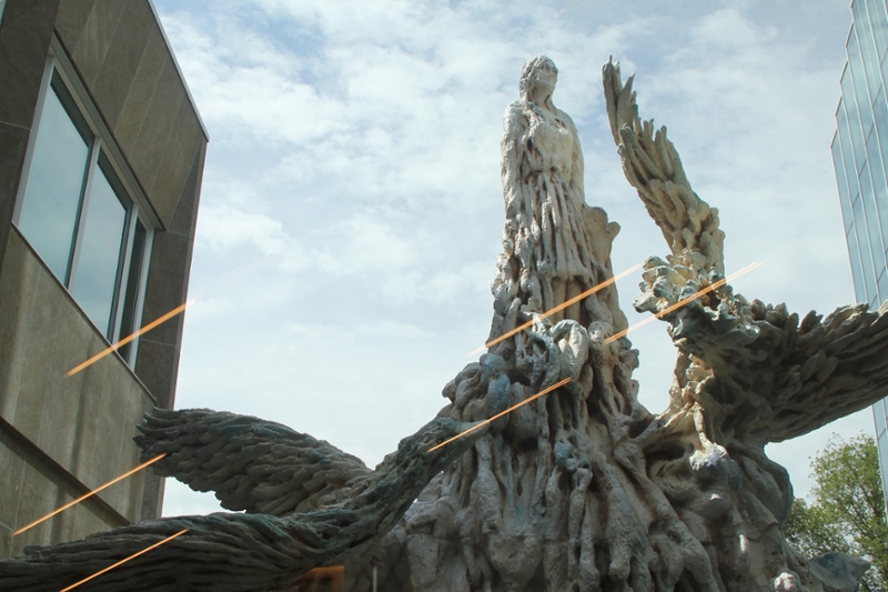 Kunstwerk van Anne Wenzel in gerechtsgebouw Zwolle