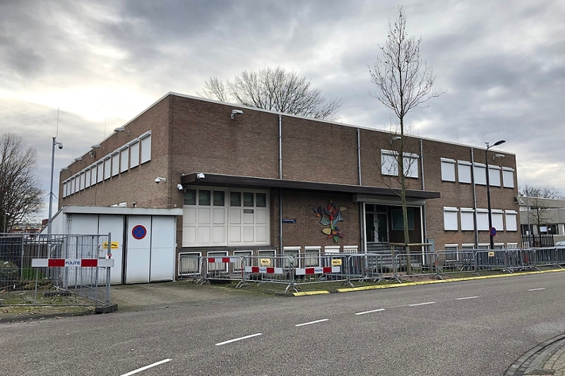 De extra beveiligde rechtbank in Amsterdam-Osdorp, alias De Bunker