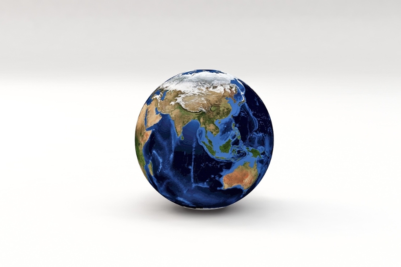 illustratieve afbeelding van wereldbol