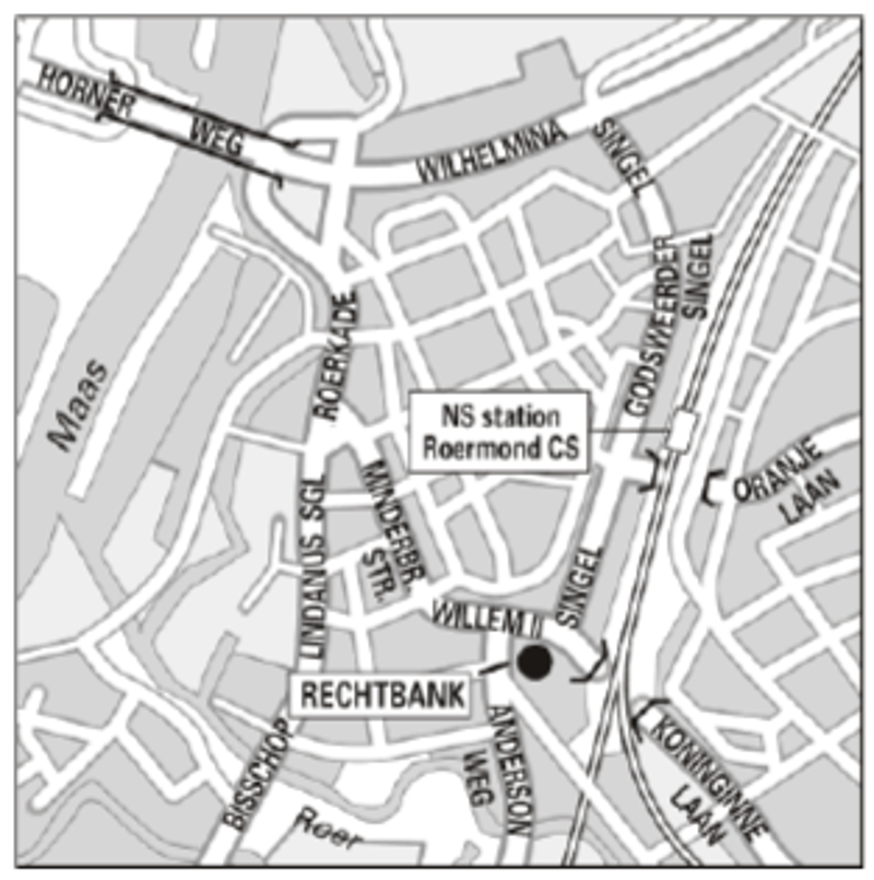 Routekaart Roermond